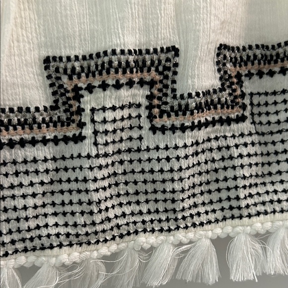 White and Black Patterned Women's Skirt - Picture 2 of 8